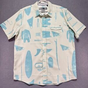 Salty Crew Mens XX Large Technical Woven Short Sleeve Button Up Shirt Fishing
